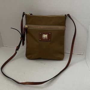 Frye Ivy Nylon Crossbody Bag in a Olive